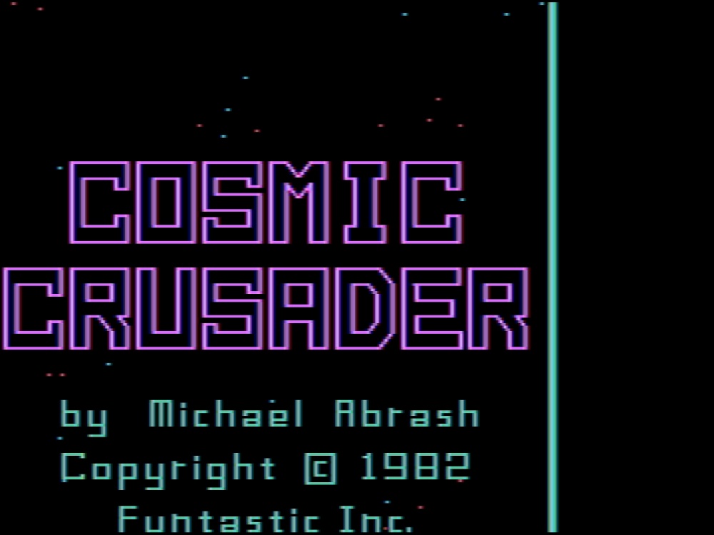 Title Screen of Cosmic Crusader for DOS